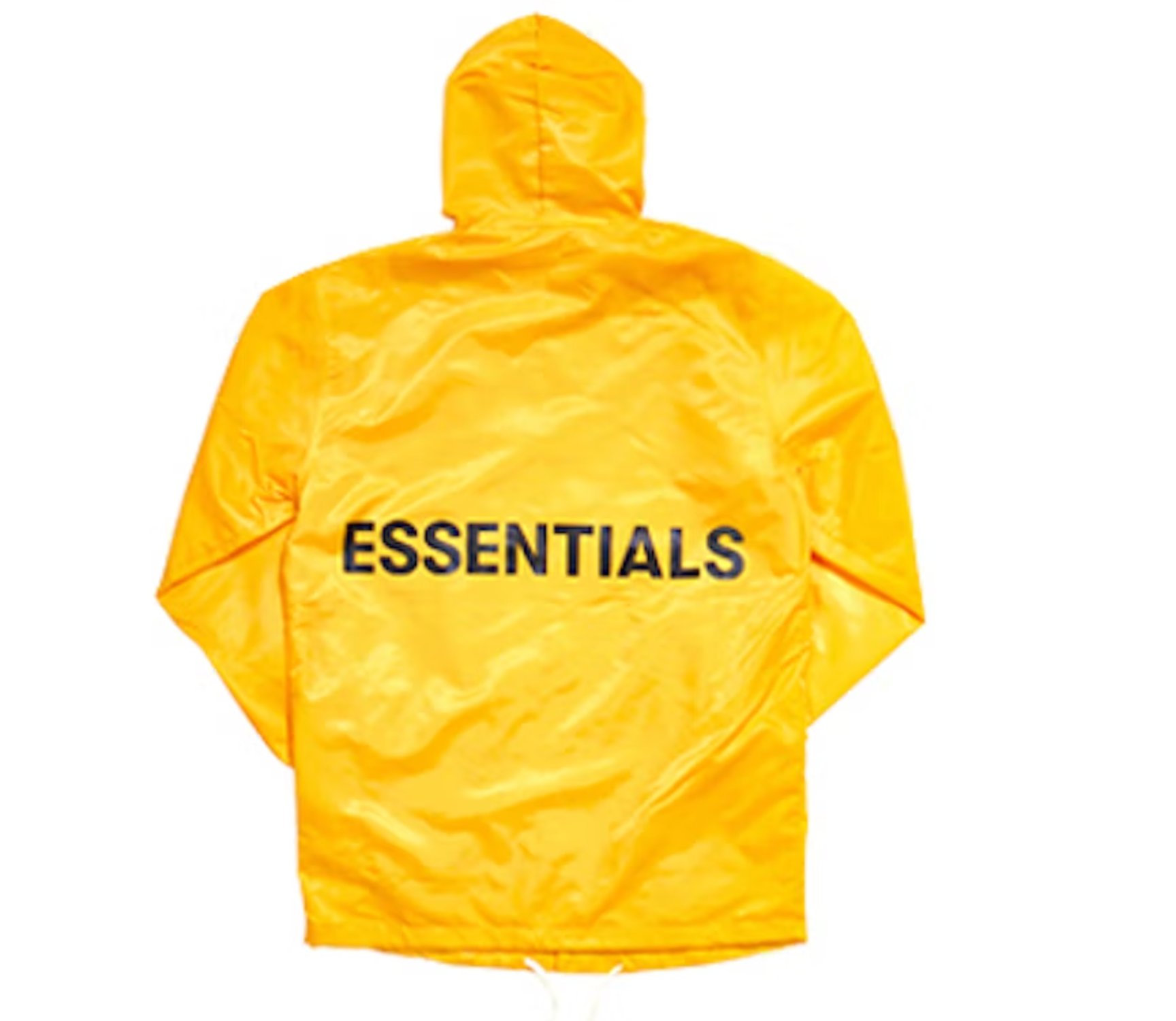 Essentials Graphic Hooded Coach Jacket Yellow Essentials Graphic Hooded Coach Jacket Yellow